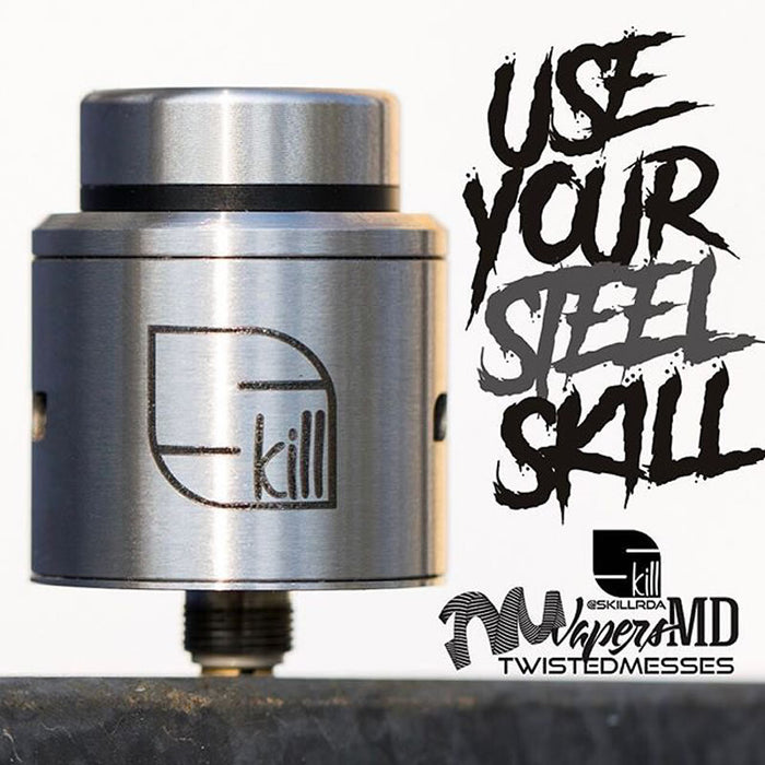 Skill Stainless Steel RDA By Vapers MD & Twisted Messes