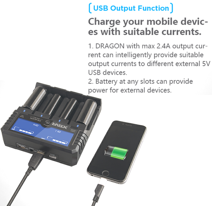 Xtar Dragon VP4 Plus Battery Charger and Analyser