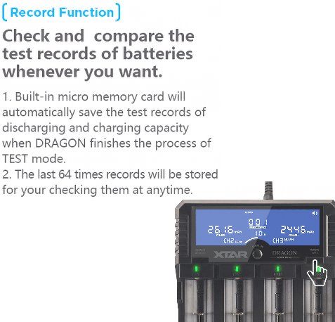 Xtar Dragon VP4 Plus Battery Charger and Analyser